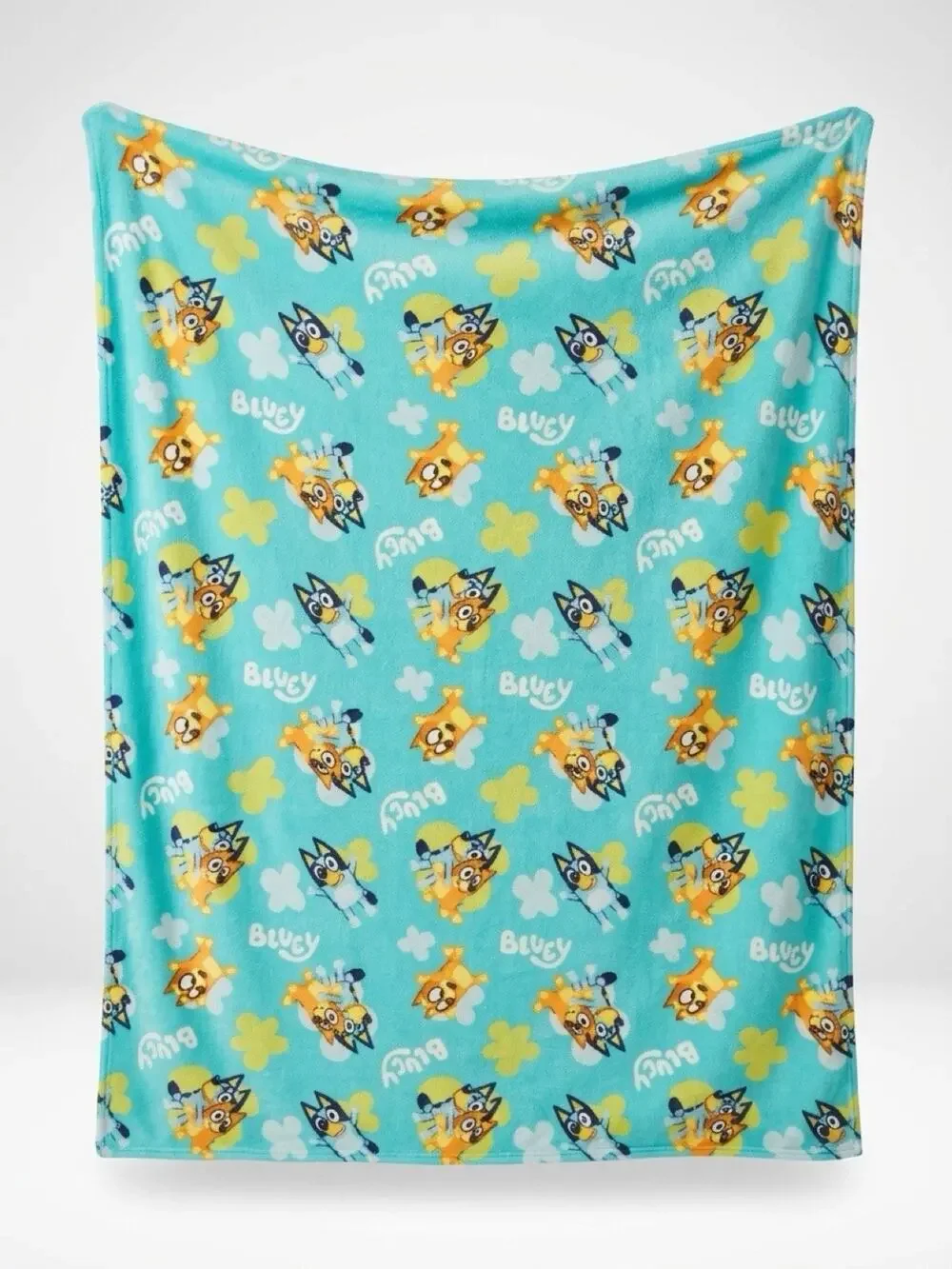 Bluey Soft Flannel Faux Fur Sherpa Blanket Baby Kids Cartoon Friend 40x50”
